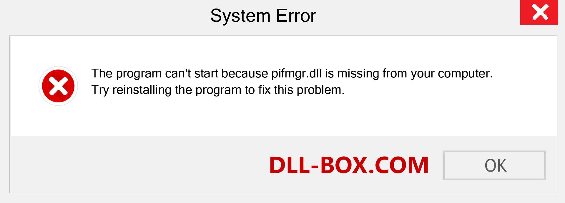  pifmgr.dll file is missing?. Download for Windows 7, 8, 10 - Fix  pifmgr dll Missing Error on Windows, photos, images